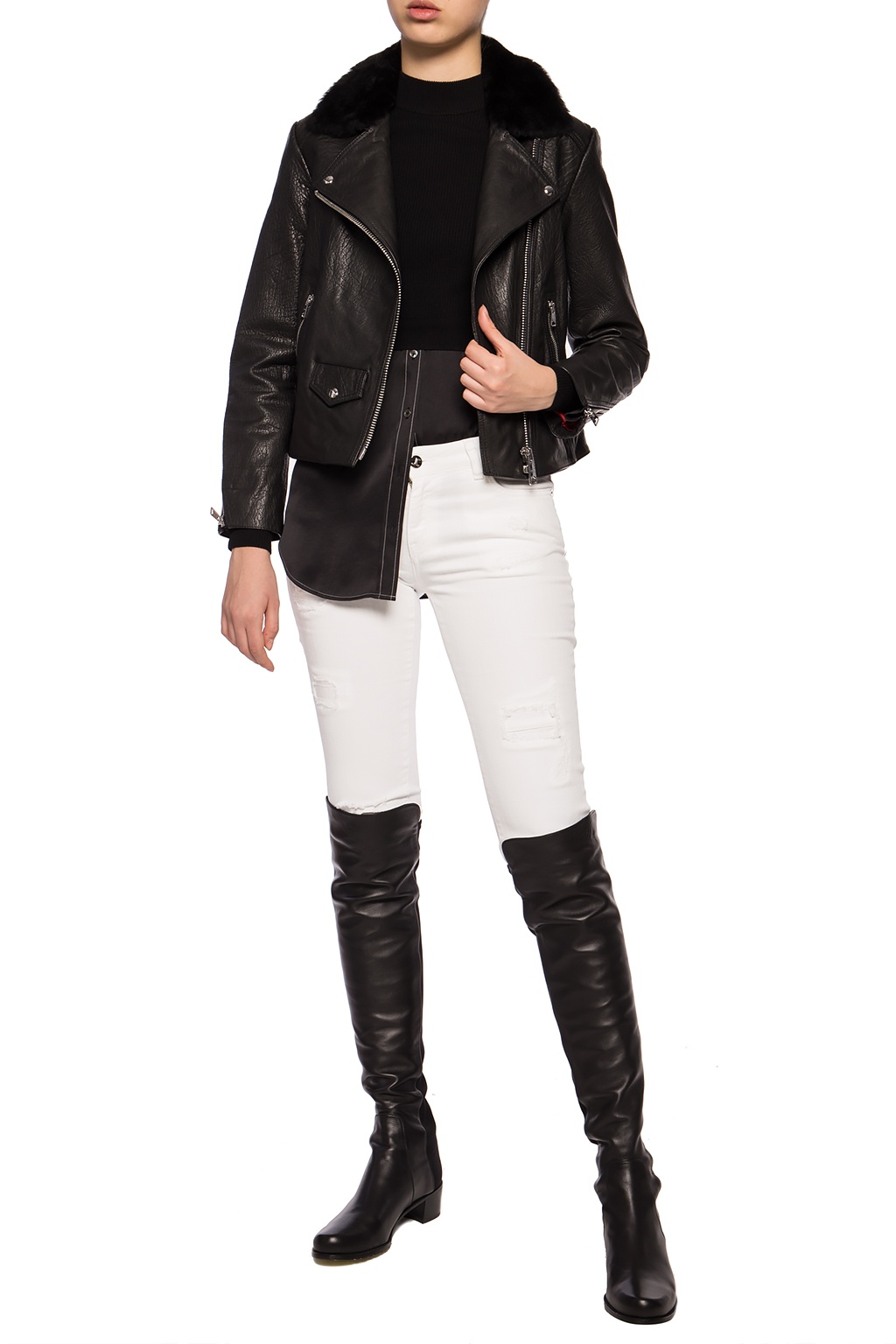 AllSaints 'Pataya Lux' biker jacket | Women's Clothing | Vitkac